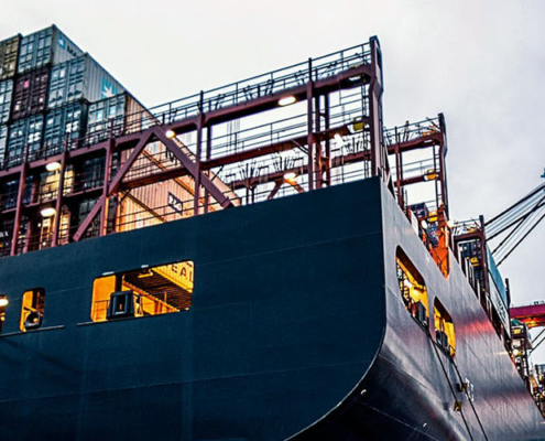MSC New York Panama containers en hijskranen